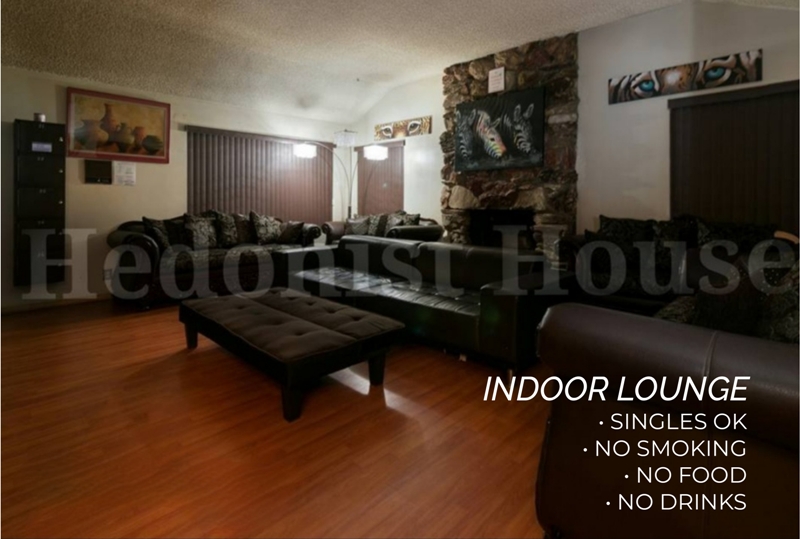 Indoor lounge- singles ok